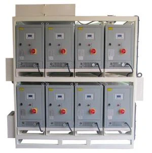 ミキサーおよび木材プレス用50KW油温制御ユニット